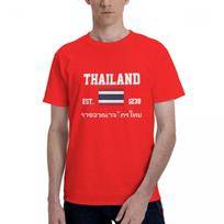 ZX 100 Cotton Thailand Thai Flag t shirts Men Casual tshirts Women Clothing TShirts Tops Tees S6XL Gift S