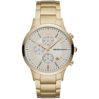 Emporio Armani AR11332 Chronograph Vyriškas laikrodis Renato Gold 43mm auksas