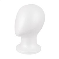 Foam Mannequin Head Stable Lightweight Wig Display Stand for Jewelry Headwear Hat Display Stand Manikin Head Foam Head Model smėlis
