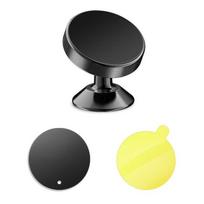 Universal Magnetic Car Phone Holder Stand, Round Dashboard Mount Compatible with iPhone Samsung Smartphones juoda
