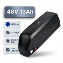 DE sandėlis 48V 13Ah ličio jonų elektrinio dviračio baterija, 2600mAh elementai su 30A BMS ir XT60 jungtimi 48 V 13AH