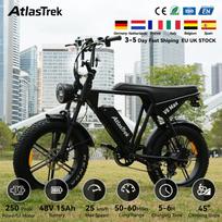 EU Wholesale Price 7-Speed Electric Mountain Bike Fat Tire Front Rear Hydraulic Oil Brake Hybrid Electric Bike Lithium 48V 15AH 250W