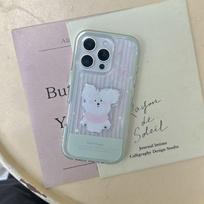Cute puppy ins wind three-in-one colorful for Apple 16/15iphone13XR/MAX Huawei mobile phone case apple 11
