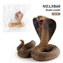 Premium Pvc Cobra Snake Replica Available In Orange And Brown For Eye-catching Decor Brown Cobra Bag