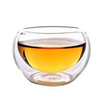 1/6pcs Glass Kung-Fu Tea Cup Set Reusable Drinking Tea Glass Gift For Chirstmas Double Layer Design Reusable