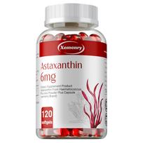 High-potency 6mg astaxanthin capsules, potent formula, suitable for both men and women, dietary supplement. 120*1
