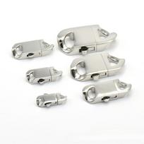Nerūdijančio plieno spyruoklinis užsegimas, karabinas, kubietiško pynimo grandinėlė Hiphopui, grandinėlės, apyrankės, karoliai, sagtelės, papuošalų gamybos reikmenys 7x20mm