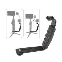 Rankinis L formos karkaso išplėtimo kronšteino laikiklis su 2 Hot Shoe laikikliais, skirtas DJI OSMO Mobile 2, skirtas juoda