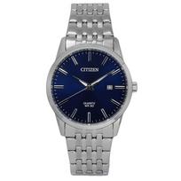 „Citizen“ nerūdijančio plieno apyrankė „Midnight Blue Dial Quartz BI5000-87L“ vyriškas laikrodis mėlyna