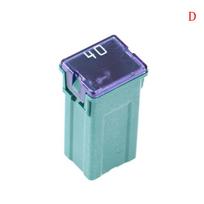 Mini kvadratinis saugiklis 32V 20A 25A 30A 40A 50A60A Automobilinis automobilio saugiklis su plastikine dėže 40A blue