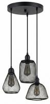 Šviestuvas lubų Opviq Berk 16401-2-A, E27, 3 x 40 W, juoda sp.