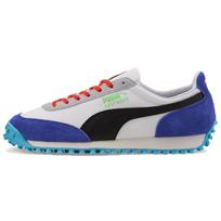 Puma Fast Rider Ride On - Balti, žvilgančiai mėlyni Unisex sportbačiai 372837-01 35.5 gray