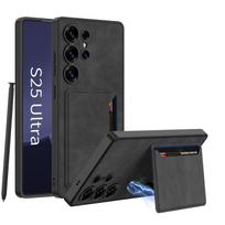 Samsung S25ultra Mobiliojo Telefono Dėklas Matinis Lygus Oda Galaxys25 Ultra Plonas Lygus Paėmimo Maišelis Laikiklis Apsaugantis nuo Kritimo SM-S25