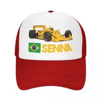 Summer Outdoor Ayrton Senna Mesh Cap Unisex Adjustable Foam Trucker Hats For Casual Headwear One Size