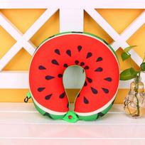 Kelioninė U formos pagalvė Vaisinė Kelioninė minkšta atminties pagalvė Komfortas Miego kaklo pagalvė Suaugusiems Vaikams Dovana Watermelon
