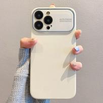 Silicone Phone Case for iPhone 17 ProMax- Liquid Silicone iPhone Cover with Large Window Drop-Resistant for Apple iPhone 17/16/15/14/13/12 Apple 14Promax dramblio kaulas