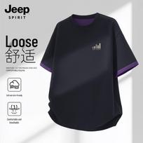 JEEP SPIRIT Men's Two-Tone Short Sleeve T-Shirt XL