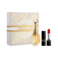Dior Rouge Dior With J'adore Set Eau De Parfum EDP Set Perfume 50ml+Lipstick  #999 3.5g