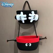 Disney Pelės Mikės Palmių Dvigubo Sluoksnio Laikymo Krepšys Mielas 3D Sieninis Kabinamas Krepšys Animacinis Pintas Laikymo Dėžutė Šventės Dovana 2-layer hanging basket black