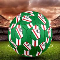 Legia Warszawa Indoor Soccer Ball Size 5 Colorful All Ages Machine Stitched PVC Competition Ready Durable High-Bounce