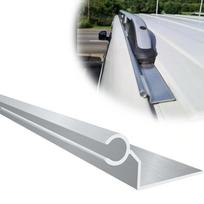 Kemperio markizės C tipo bėgelių kanalo apdaila Aliumininė kemperio stogo apdaila Karavano priekabos markizės bėgelis Sidabrinis VW T5 T6 4 vnt. 60 cm Automobilių dalys