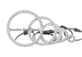 LED pilnos spalvos 5050RGB Angel Eye žiedinis šviestuvas su integruota Dream Color 2812 24 LEDs (Diameter 73MM)