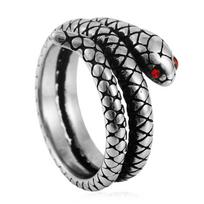 European and American Fashion Spirit Snake Ring Spirit Snake Zodiac Snake Hipster Open Ring Men's and Women's Ring 2026 No. 7
