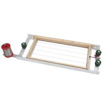 Korio rėmo vielos įvėriklis ir įtempiklis bitininkystei Honeycomb Frame Wire Assembler white