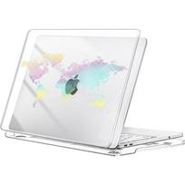 Case for MacBook Neo 13 Inch 2026 A3404, Transparent Hard Shell World Map Pattern