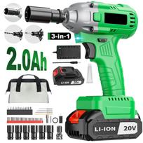 20V „Pasidaryk pats“ klasės elektrinis veržliasukis, maksimalus sukimo momentas 320 Nm, belaidis smūginis veržliasukis, palaikymas automobiliui, galima pristatymas iš vietinio ES sandėlio