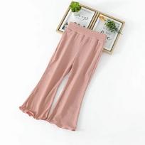 Girls' Summer Ice Silk Flare Pants - Princess Style Casual Wear 100 cm rožinė
