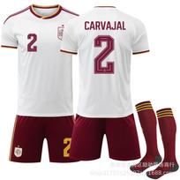 2026 Nr.2 Carvajal Ispanijos išvykos marškinėliai JAV-Meksikos-Kanados Pasaulio taurės 16