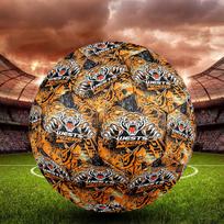 Wests Tigers Indoor Soccer Ball Size 5 Colorful All Ages Machine Stitched PVC Competition Ready Durable High-Bounce