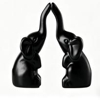 New 1 Pair Small Animal Statue Elephant Figurine Home Decor,Mini Gold Elephant Gifts For Women, Modern Style Small Golden