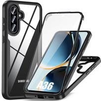 Case for Samsung Galaxy A36 5G, Full Hybrid Protection - Black - BOOLING®