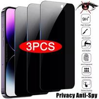 3 vnt. Anti-Spy privatumo grūdintas stiklas Infinix Smart 9 8 7 5 Hot 50i 40i 40 Pro 30i Tecno Spark GO6 GO 20 20C 30C 20 Pro 16 18 Tecno Pova 5 5 Pro smart Infinix smart 5 / 5 Pro juoda