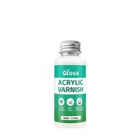 Gypsum Doll Acrylic Paint Varnish - Water-Based, Glossy, Dustproof Finish for DIY Oil Painting. Glossy