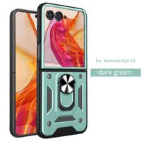 For Motorola Razr 50 Case Moto Razr50 Cover Moto Razr 2024 Magnetic Ring Holder Armor Phone Case Slide Camera Protect Back Cover Motorola Razr 50