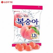 Lotte Persikų skonio kietieji saldainiai 153g | Pristatome sodrų persikų skonį, saldų skonį, patogus užkandis 153g-1pcs