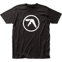 Aphex Twin Logotipas Vyriški marškinėliai Rock N Roll Grupė Klasikiniai Koncertiniai Marškinėliai Nauji Juodi L black