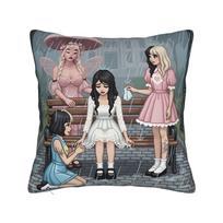 Pillow Case M-Melanie M-Martinez Hades Print Pillow Cover For Wedding Party Home Decor Novelty Pillowcases Peach skin 18*18(CM)-1Pcs