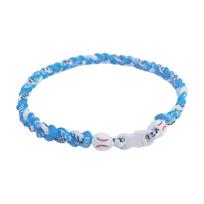 Tornado Triple Braided Energy Titanium Baseball Softball Sports Necklace Adjustable Durable Lightweight Sports Collar for Active Use One Size