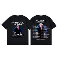 Pasaulinis ponas Pitbull Grįžau 2026 m. Marškinėliai Mada Hip Hop trumpomis rankovėmis Marškinėliai Vyrams Moterims Vasaros Mada Madingi Marškinėliai 4XL