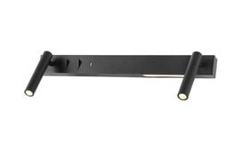 Šviestuvas sieninis Domoletti Split 19143-BK, LED, 4000 °K, 2 x 6 W, juoda sp.