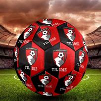 Afc Bournemouth Indoor Soccer Ball Size 5 Colorful All Ages Machine Stitched PVC Competition Ready Durable High-Bounce
