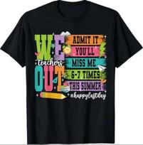 Bruh We Out Teachers Admit It You'll Miss Me 6 7 Times Bruh T-Shirt M