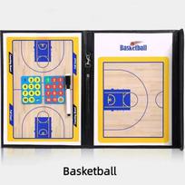 Sports Coach Tactical Board Magnetic Leather Football Basketball Soccer Training Teaching Board With Tape Pen Team Sports Tool white