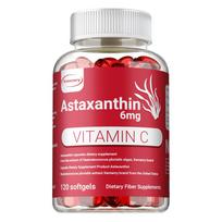Astaxanthin Supplement, 6mg Astaxanthin Extract, with Vitamin C, Suitable for Adults 120*1