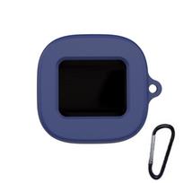 With Carabiner Silicone Protective Case for Anker Soundcore Liberty 5 Pro Max tamsiai mėlyna spalva
