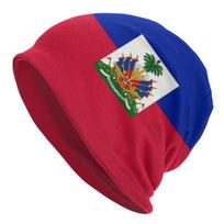 Flag Of Haiti Skullies Beanies Caps Unisex Winter Warm Knitted Hat Women Unisex Hip Hop Adult Bonnet Hats Outdoor Ski Cap One Size blue